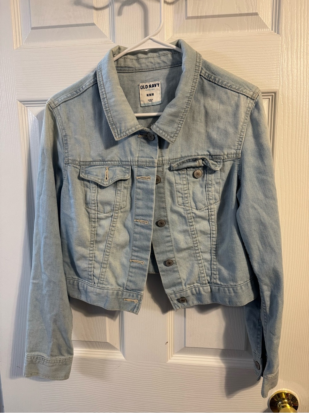 Old Navy Light Wash Blue Denim Jacket for Women